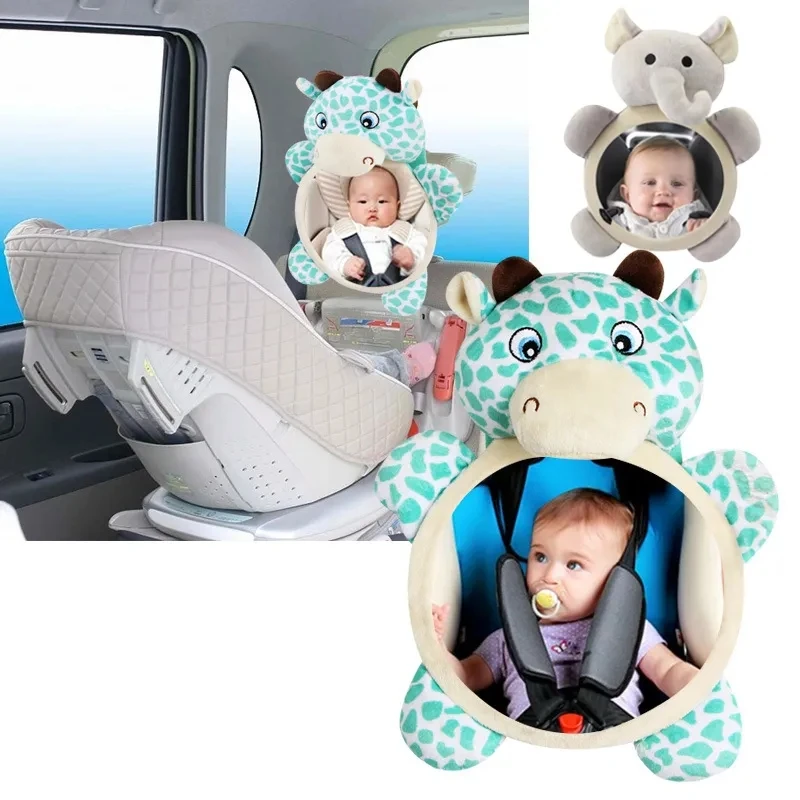 Baby Car Mirror Safety Car Seat Mirror Rear Facing Car Seat Mirror Wide Crystal Clear View Shatterproof Car Kids Monitor