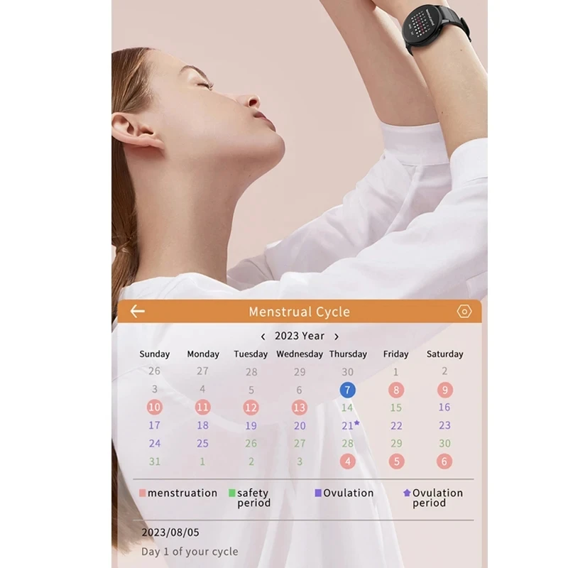 Reloj inteligente resistente al agua para mujer, reloj inteligente con llamadas Bluetooth, presión arterial, oxígeno en sangre, monitor de