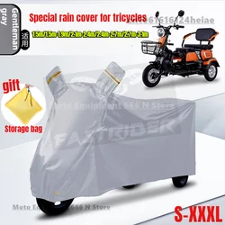 Electric Tricycle Cover Sun Protection,hailproof Rainproof Small Electric Tricycle Cover Motorcycle Cover Waterproof Outdoor