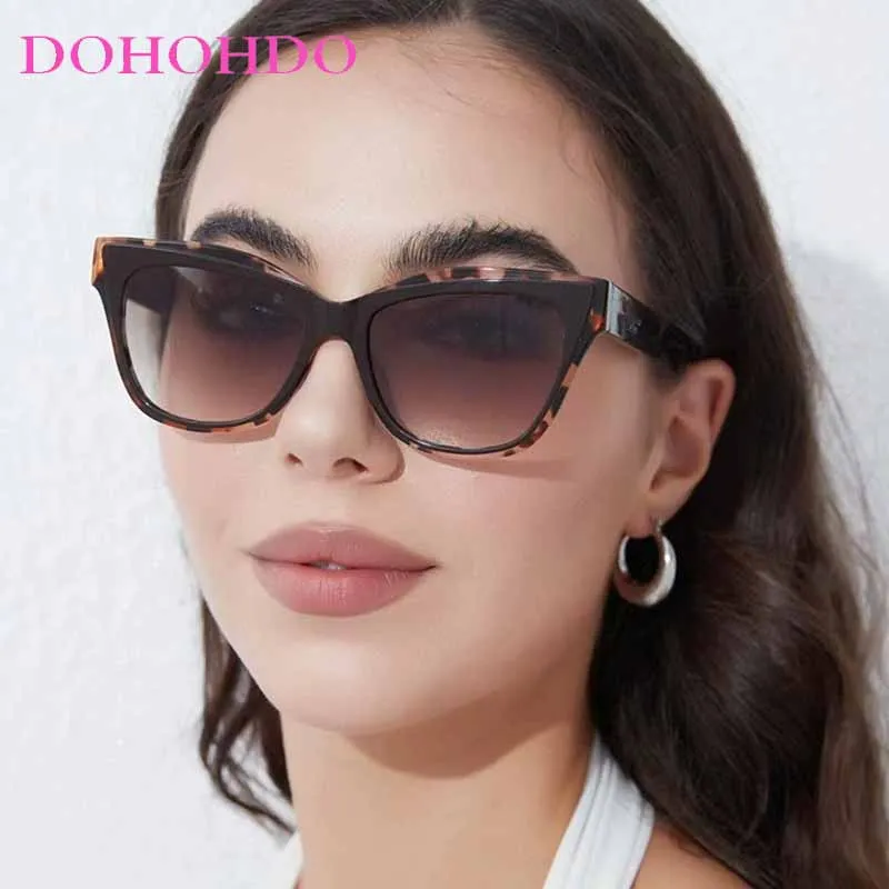 

Cat Eye Sunglasses Women Vintage Sun Glasses Fashion Big Frame Eyewear Luxury Brand Driving Sunglasses UV400 Oculos De Sol Gafas