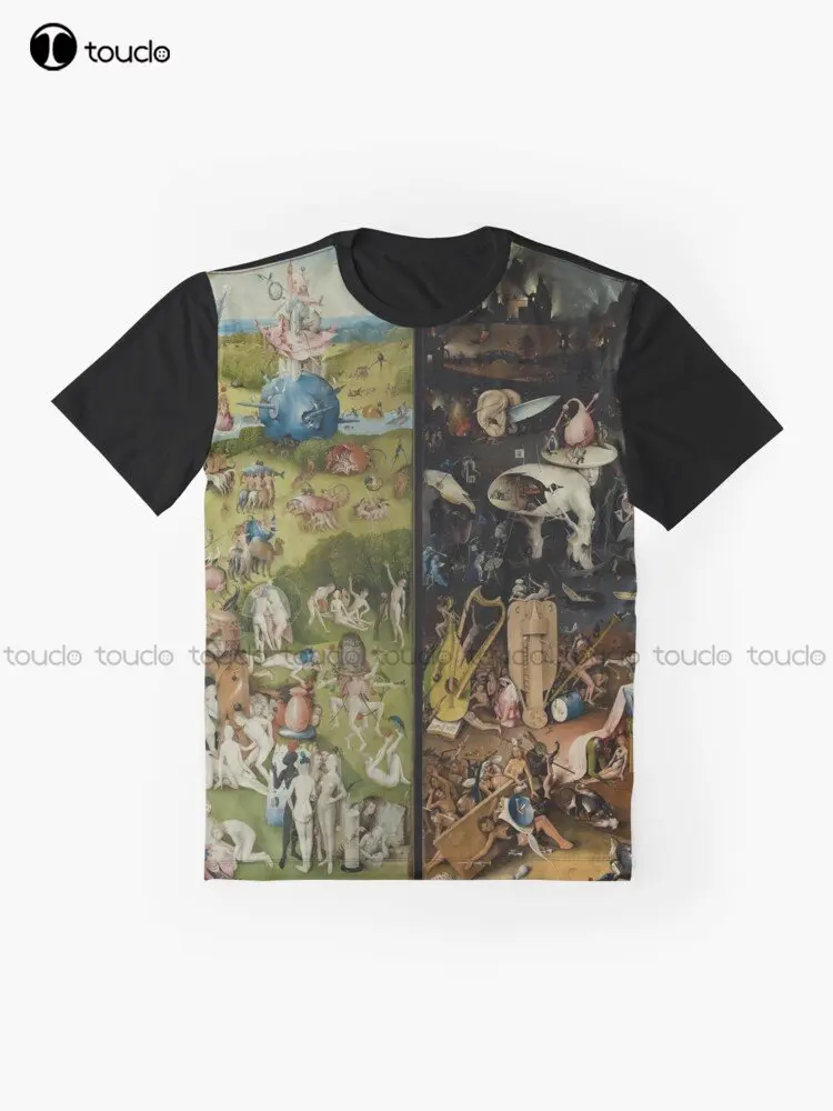 The Garden Of Earthly Delights (1) - Hieronymus Bosch Graphic T-Shirt Custom Aldult Teen Unisex Digital Printing Tee Shirts