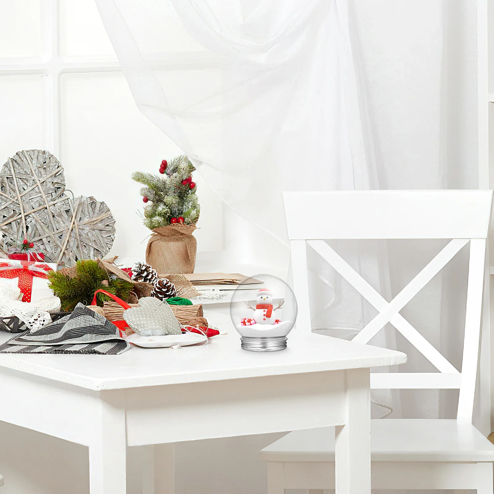 

10Pcs Reusable Xmas Light Bulb Candy Bottle Clear Juice Drink Storage Smooth Surface DIY Decoration Party Favors