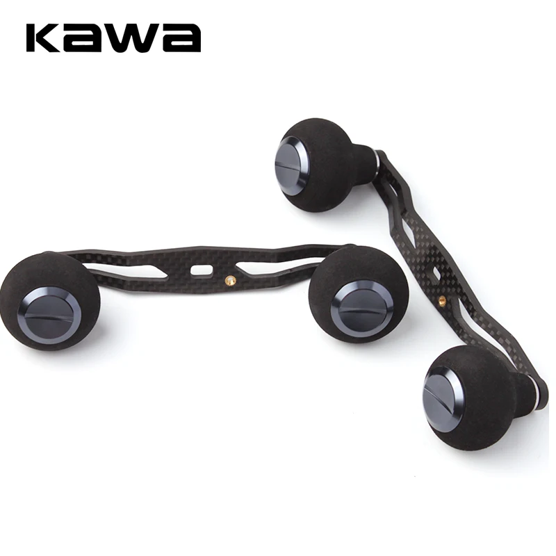 Kawa New Fishing Reel Handle Carbon Fiber With Eva Knob Length 120mm Size 7x4 and 8X5mm For D/S Reel Rocker Accessory