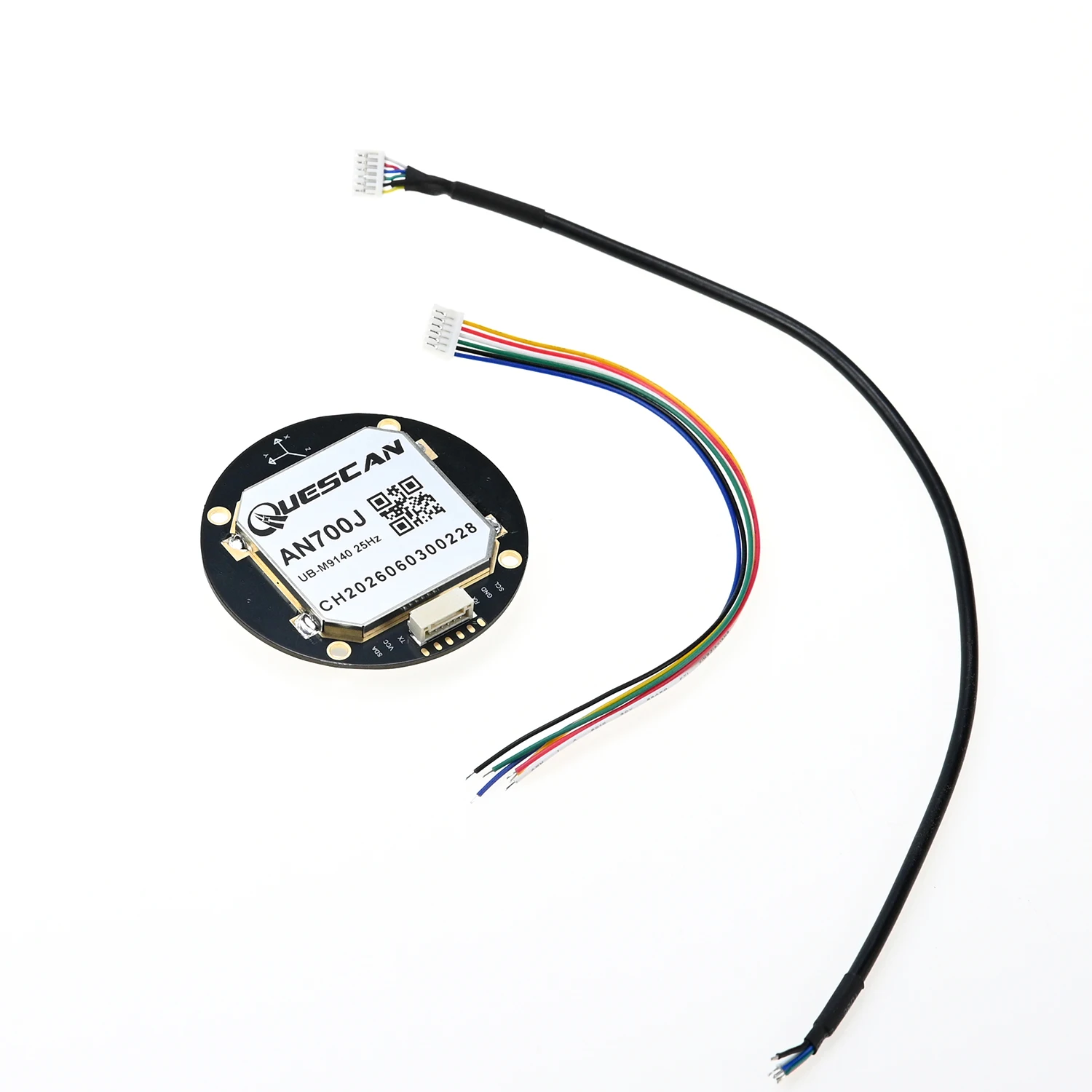 Módulo de Antena GPS GNSS QUESCAN AN700J UBX M9 25Hz com Bússola, Receptor GPS BeiDou Galileo GLONASS para Controlador de Voo NMEA RTCM