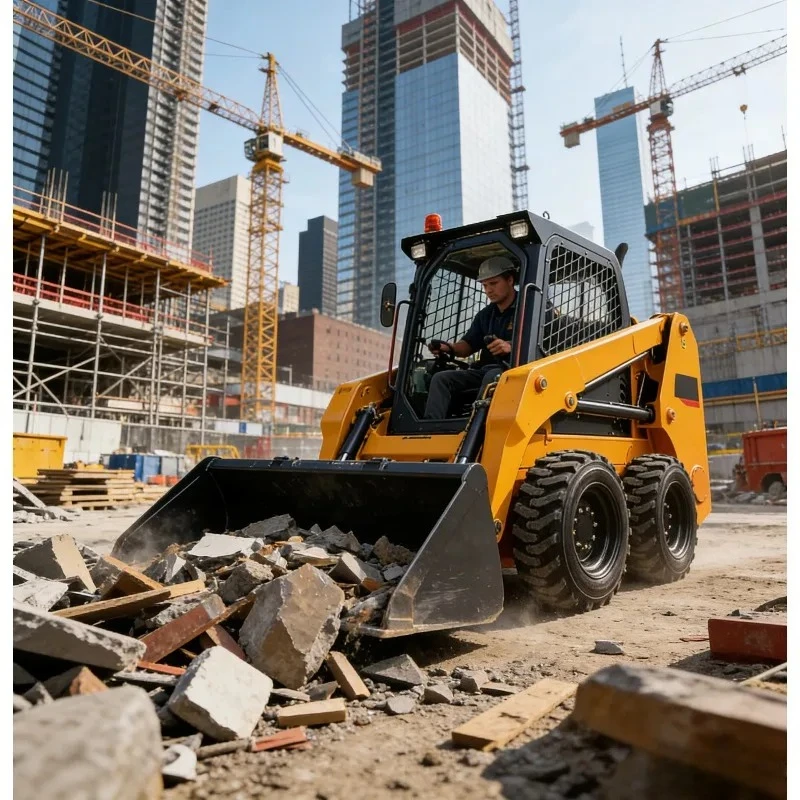 Chargeuse sur pneus compacte économique pour chantier et agriculture – Prix avantageux