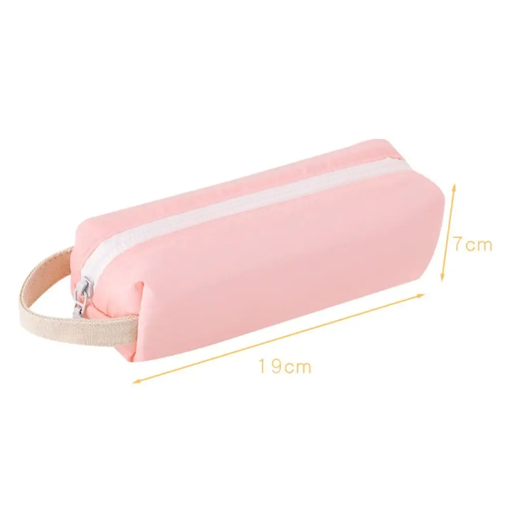 Tas Pensil Serat Poliester Baru Kapasitas Besar Kotak Pensil Persegi Perlengkapan Kantor Sekolah Tas Pensil