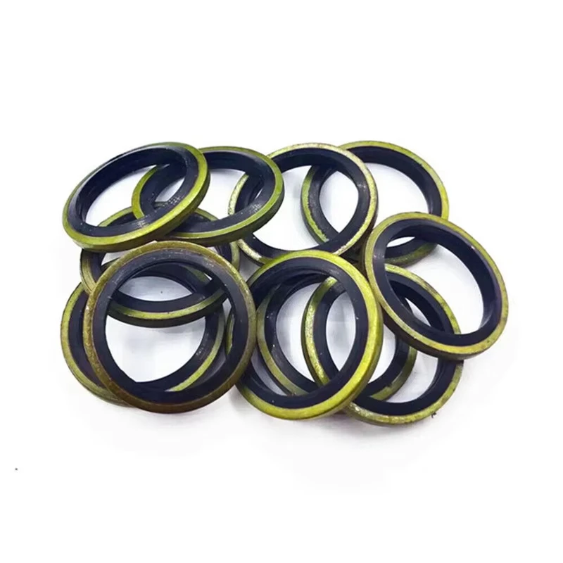 200PCS Car Oil Pan Drain Gasket Kit Drainage Bolt Oil Drain Plug Gasket Replaceable Washer Seal Set M6 M8 M10 M12 M14 M16M20