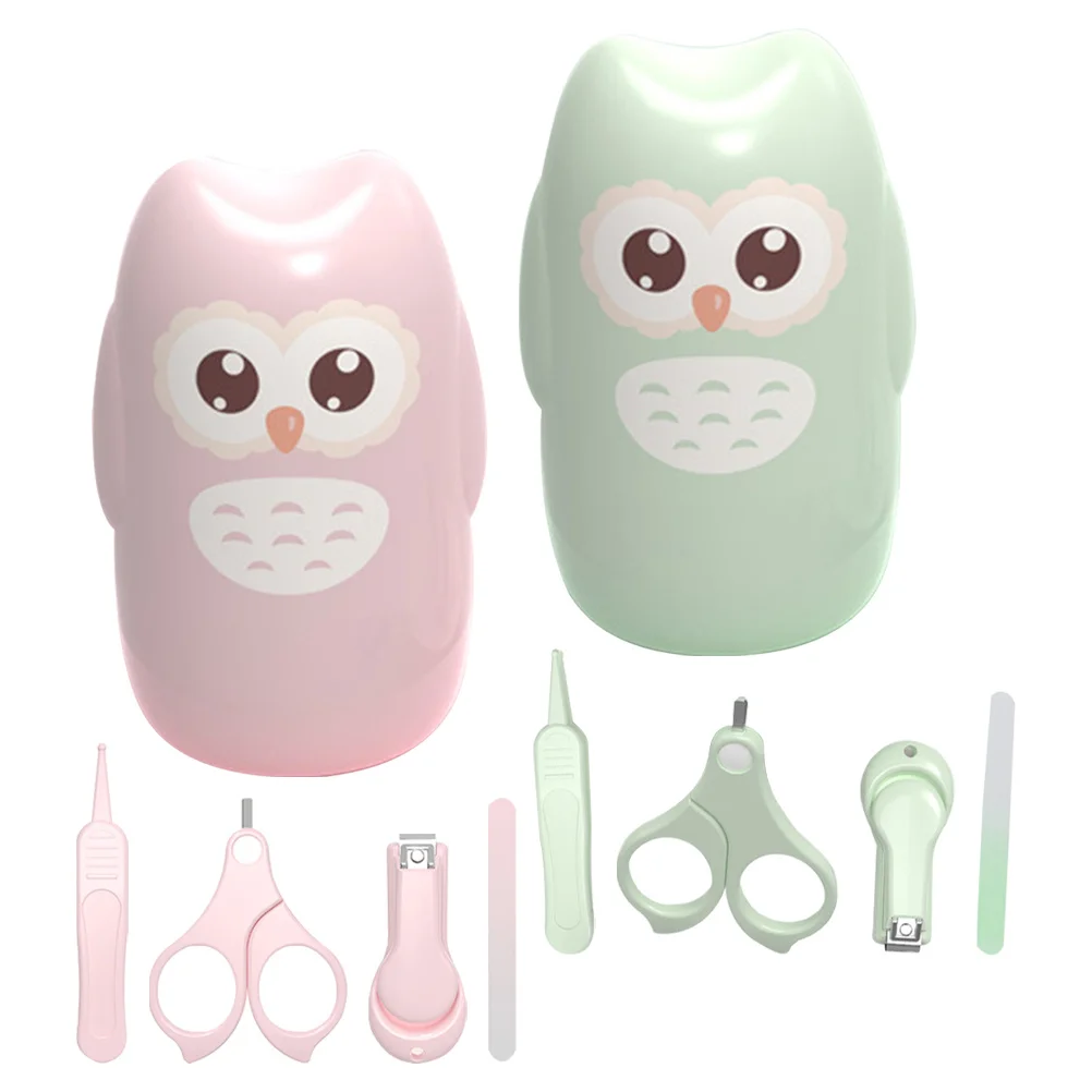 

2Sets Infant Nail Clipper Set Small Lightweight for Baby Newborn Toddlers Gentle on Skin Easy to Use Manicure Kit with Adorable