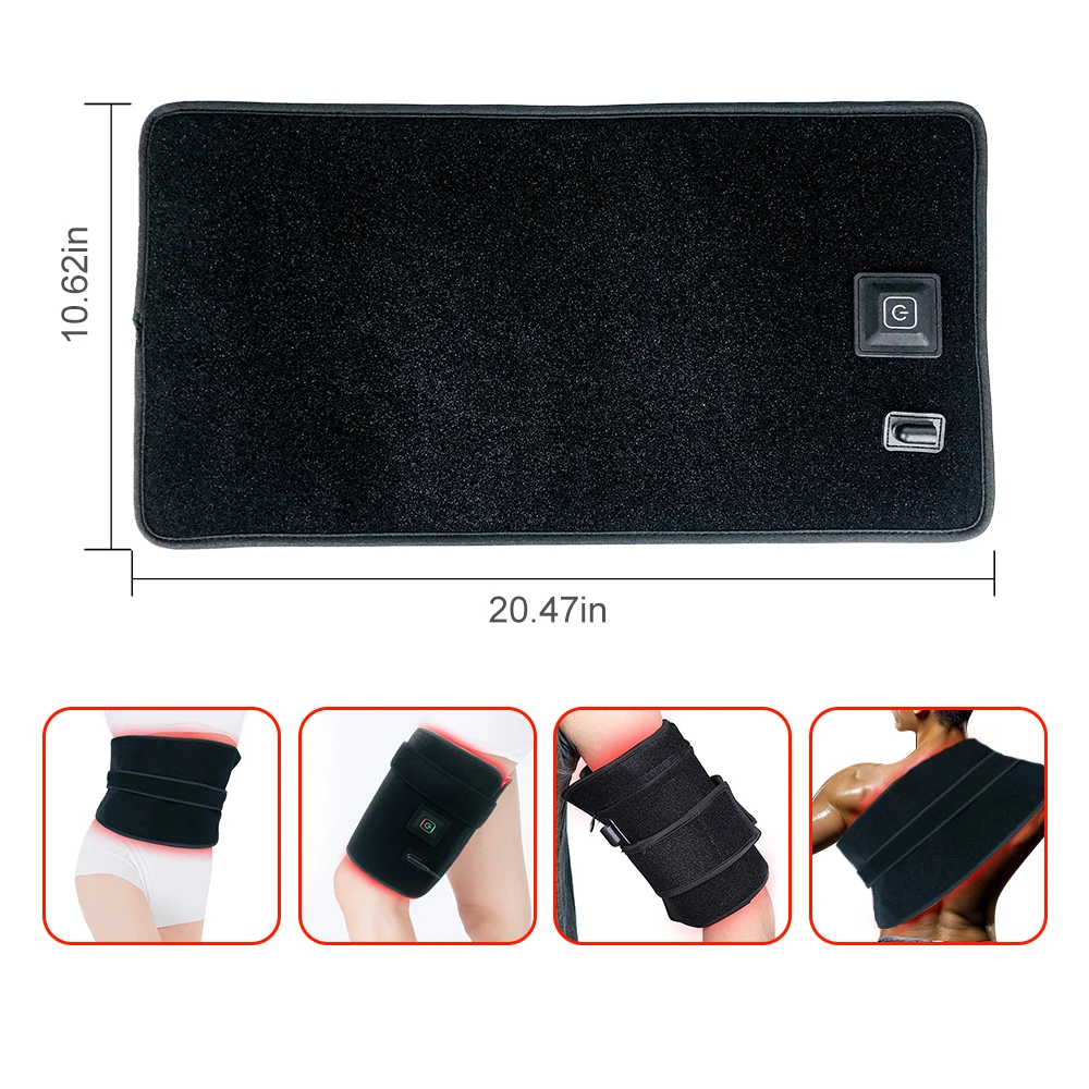 660nm Red Light Therapy Belt 850nm Near Infrared Light Therapy Wrap for Back Shoulder Waist Muscle Pain Relief  Women Men Gift