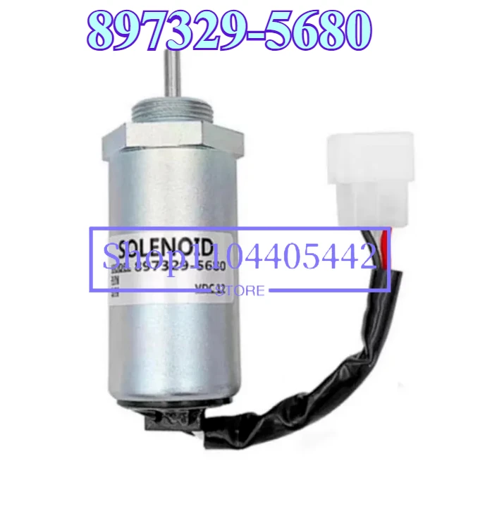 

12V 24V For Excavator Hot Sale Flameout Solenoid Valve 897329-5680 8973295680