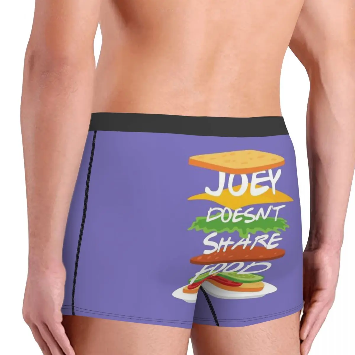 Joey Deelt Geen Food Tv-Show Heren Boxershorts, Zeer Ademende Onderbroeken, Topkwaliteit Shorts Met 3D-print Cadeau-Idee