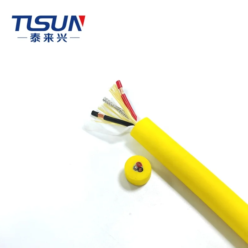 Waterproof robot umbilical rope cable underwater buoyancy cable