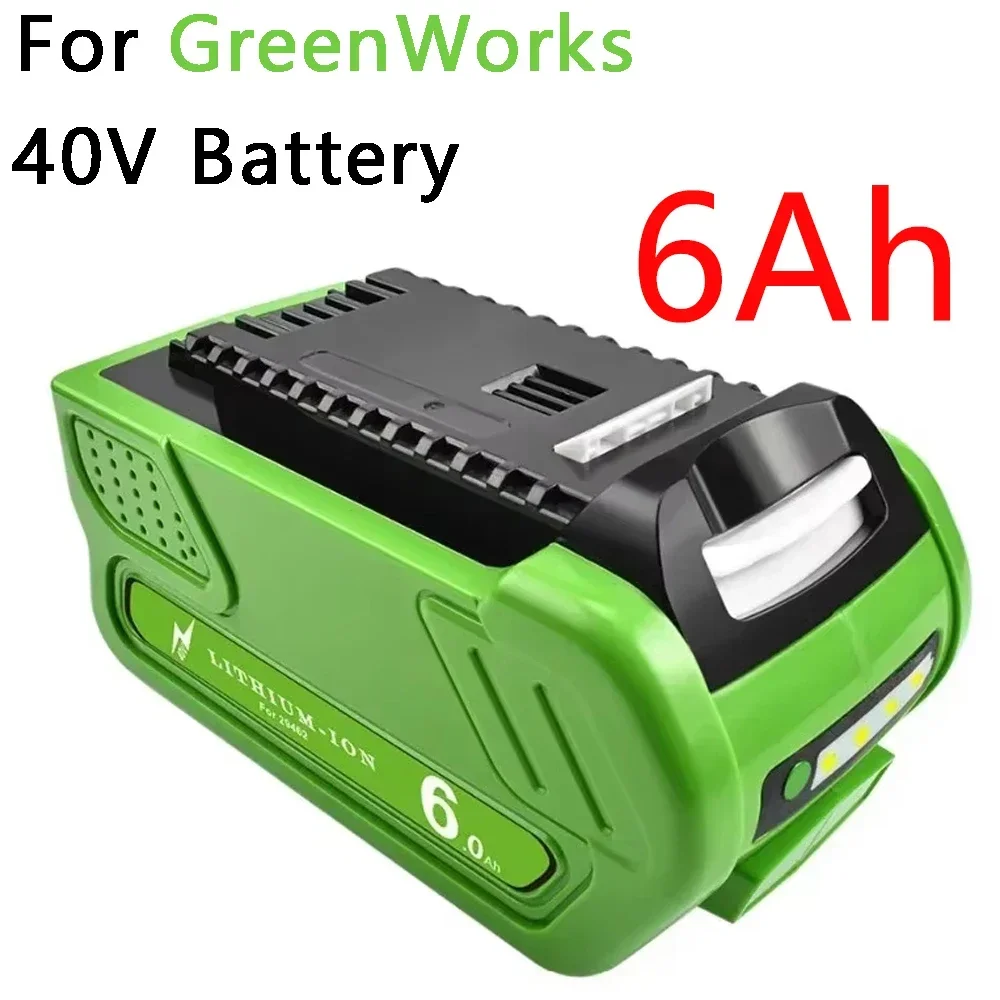 Li-Ionen-Akku 40 V 6000 mAh für GreenWorks 29462 29472 29282 G-MAX GMAX Rasenmäher Elektrowerkzeuge
