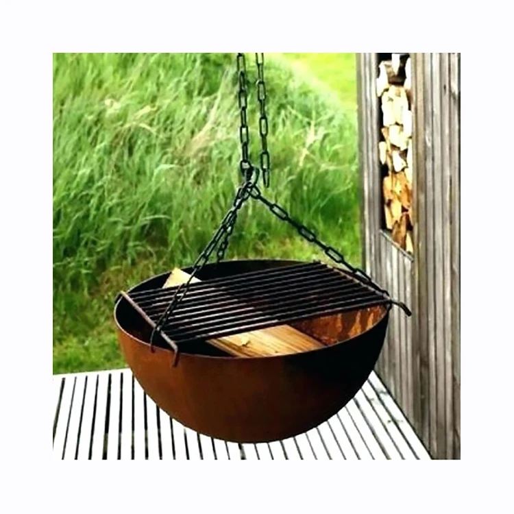 

Custom-made rust Weathering steel outdoor barbecue grill Corten steel brazier