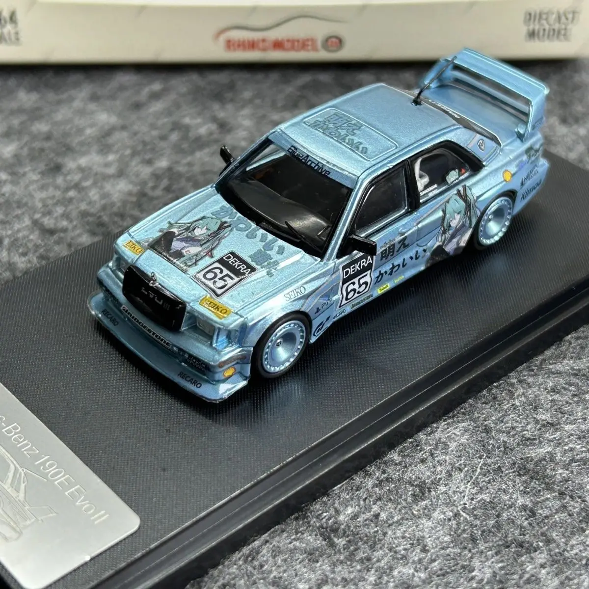 rm-rhino-1-64-ベンツ-メルセデス-190-evo-ii-初音塗装アイスブルー合金コレクションカーモデル