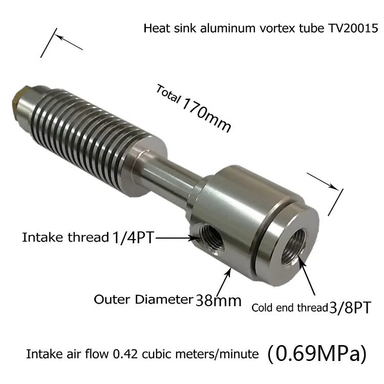 Preferential Price Vortex Tube Cooler Vortex Refrigerator Cold Air Generator Vortex Tube TV20015