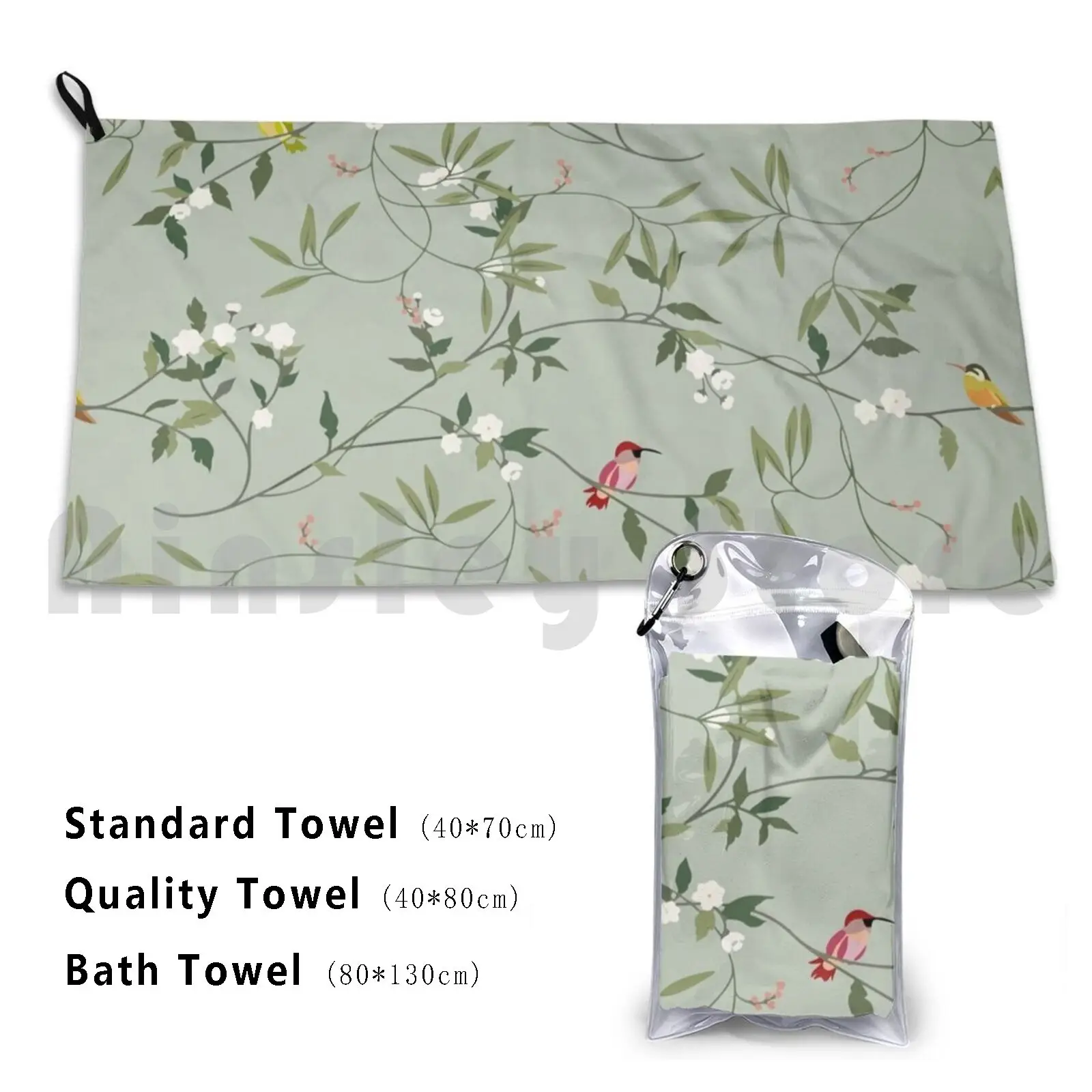 Hummingbirds Custom Towel Bath Towel Hummingbird Birds Moon Spring Instragam Arizona Tea Bloom Long Tailed