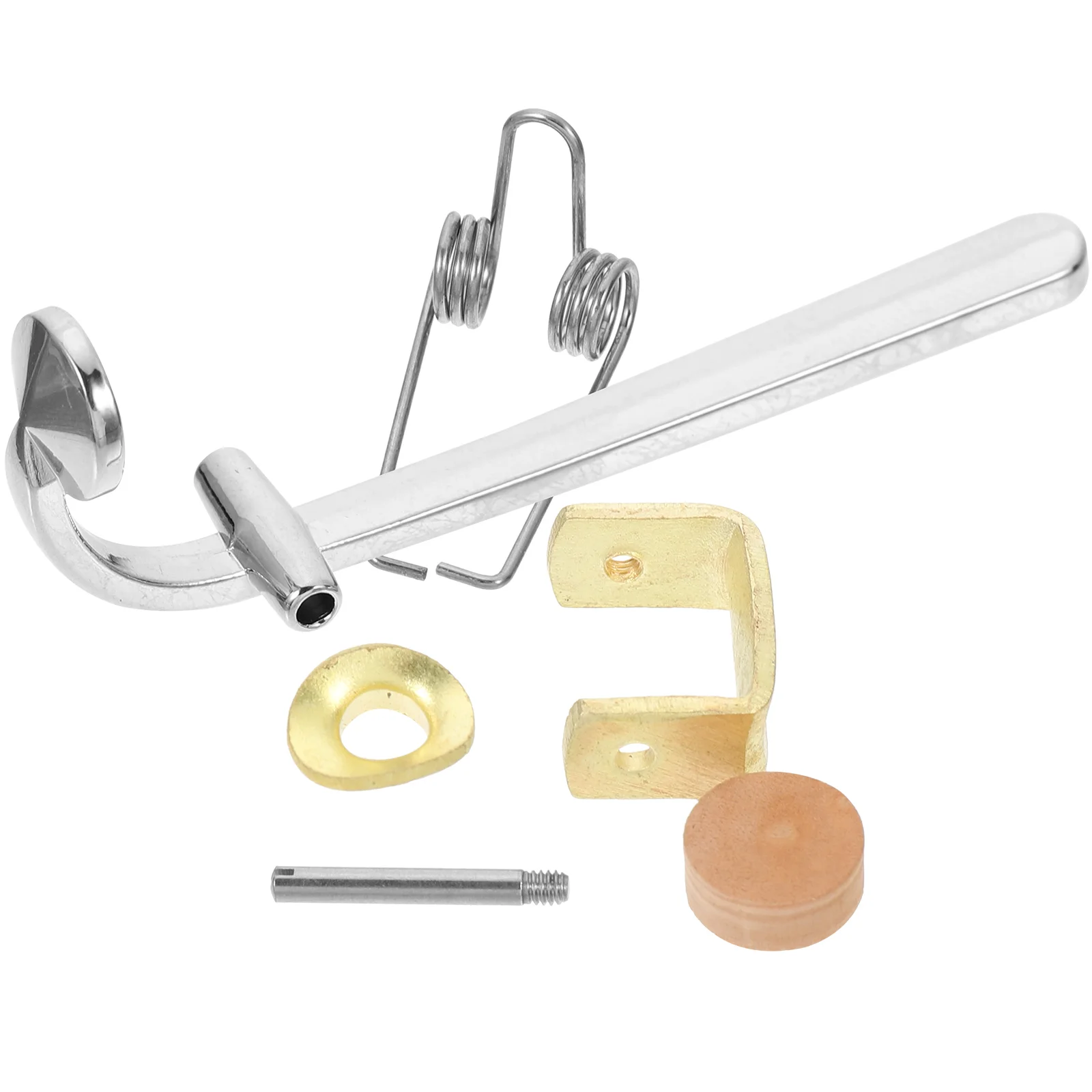 Complete Set of Trombone Accessories Water Key Tool Drain Valves Fittings Trumpet Replacement Cork Gate Draining Bond Wood