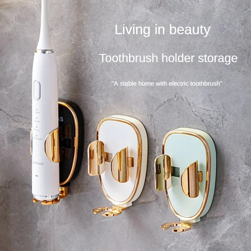 Traceless Toothbrush Holder Bath Wall-Mounted Electric Toothbrush Holders Adults Toothbrush Stand Hanger Bathroom Accessories