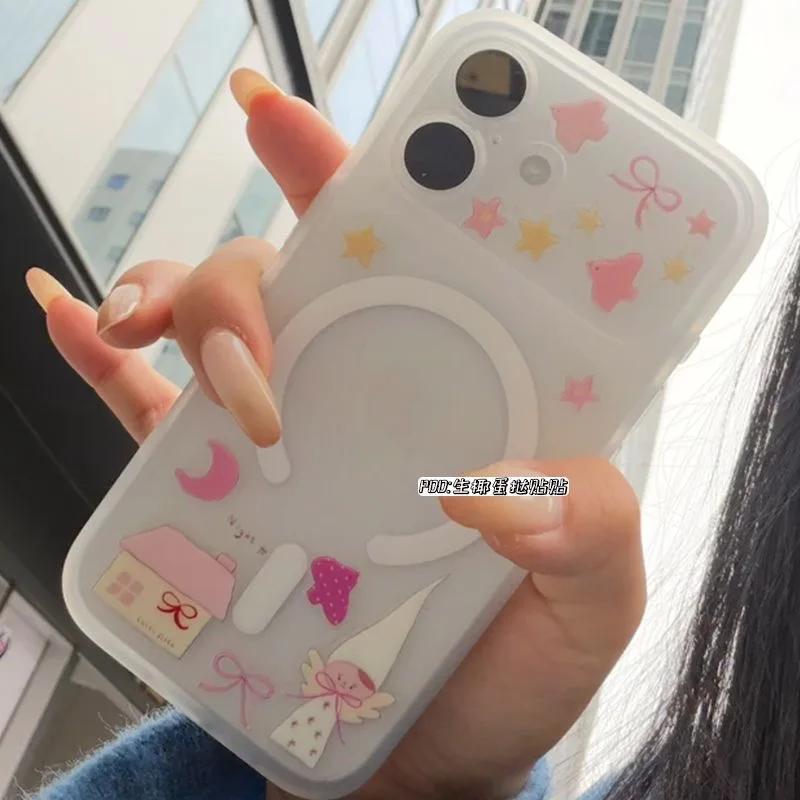 

4 шт. для iphone 17 Pro Max желейная наклейка 3D DIY чехол для телефона задняя карта украшение клейкая наклейка