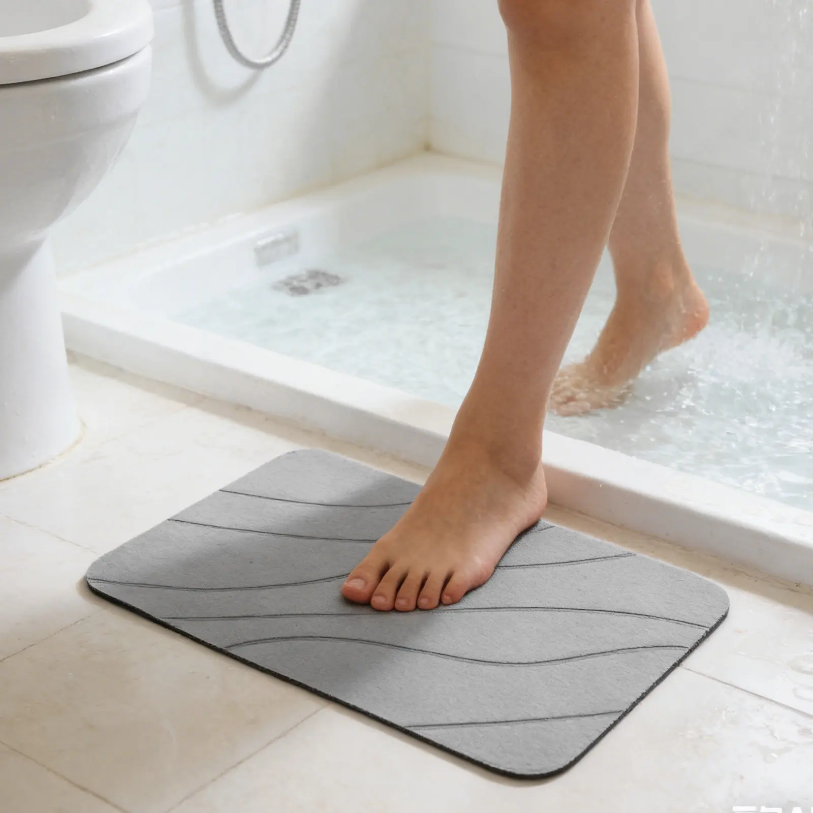 4Pcs Diatomite Water Absorbing Tray Fast Drying Stone Mat for Bathroom Sink Kitchen Counter Diatomite Stone Sink Tray