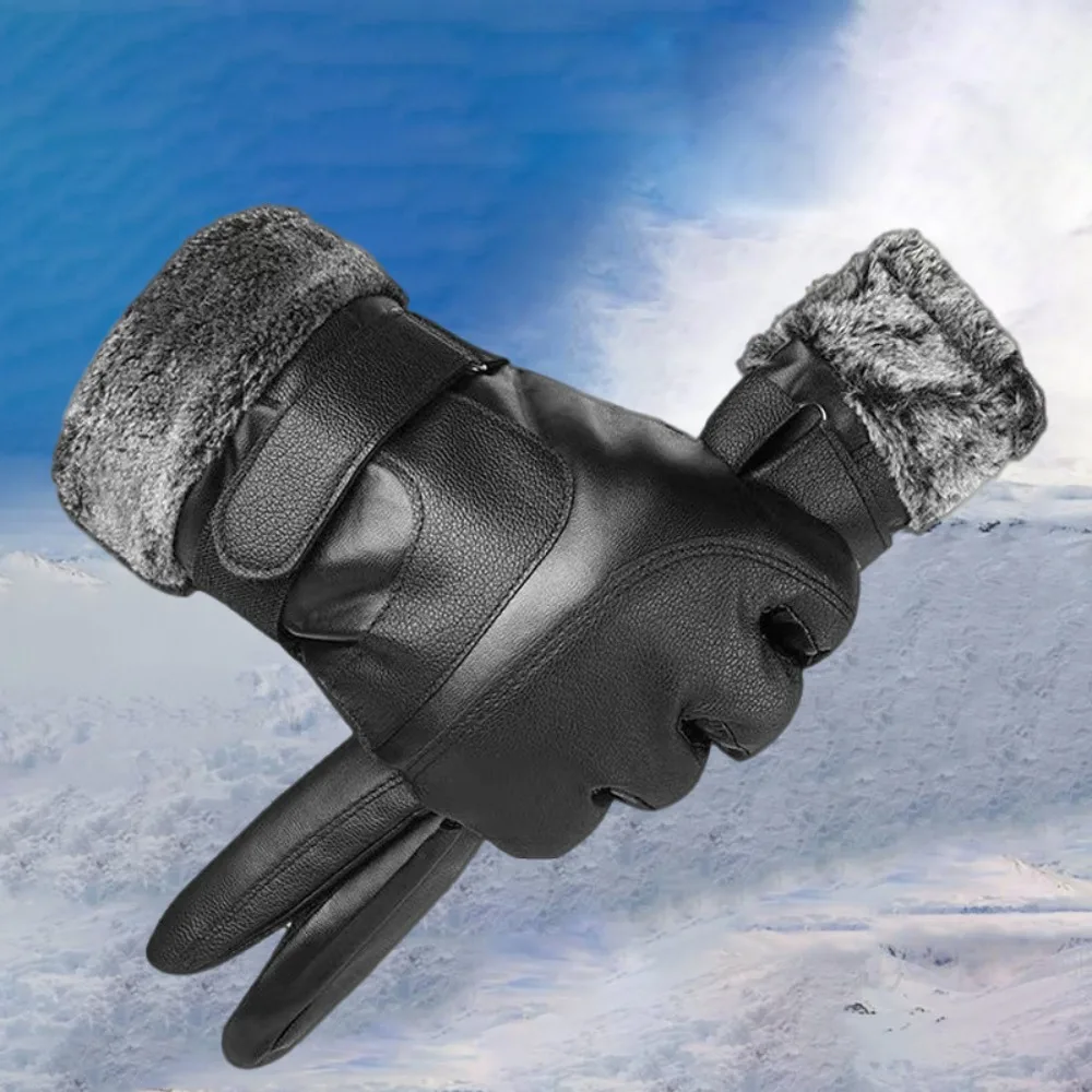 2024 Touchable Screen Winter Gloves Warm Full Finger Touch Screen Gloves Skiing Gloves Men