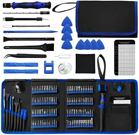 

142-Piece Precision Screwdriver Set with 120 Magnetic Bits for Electronics Repair