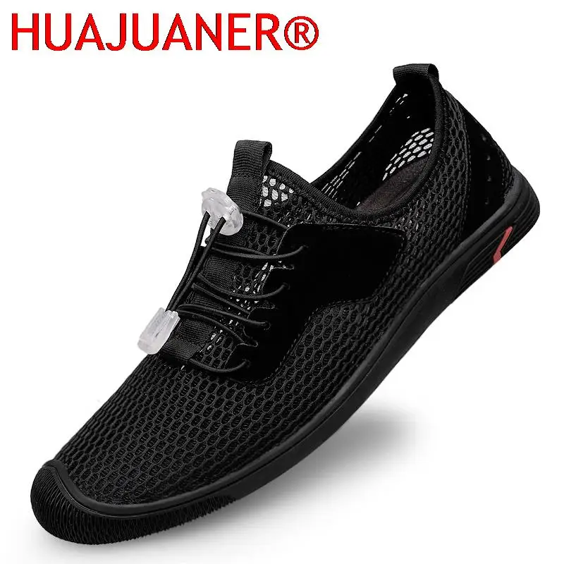 Men's Shoes England Trend Casual Shoes Loafers Male Suede Leather Breathable Mesh Sneakers Weaving Slip on Summer Shoes Man Flat