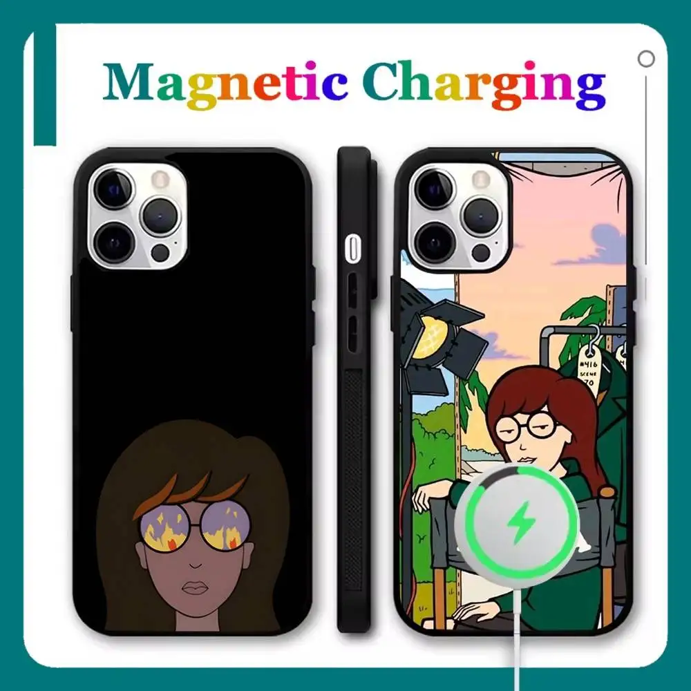 

D-Daria Cartoon Phone Case For iPhone 17,16,15,14,13,12,11,Pro,Max,Plus,Mini,Air,SE New Magsafe Magnetic Wireless Charging