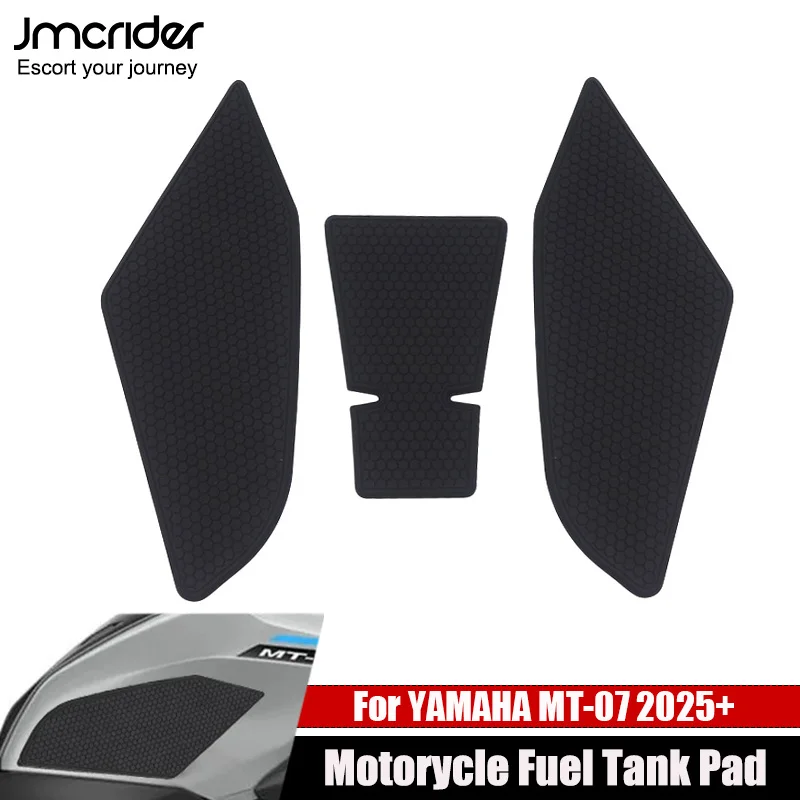 

Для Yamaha MT-07 MT07 2025 аксессуары для мотоциклов резиновая нескользящая наклейка на бак Pad наклейка боковая накладка на бак наклейка против царапин