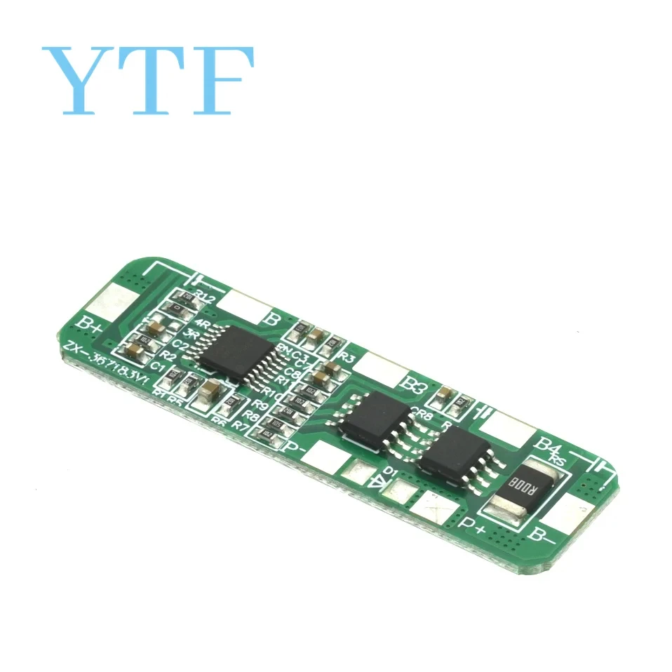 4S 4A 6A 14.8V 16.8V Li-ion Lithium Battery Charger PCB BMS Protection Board with automatic recovery Size: 48*15*3MM