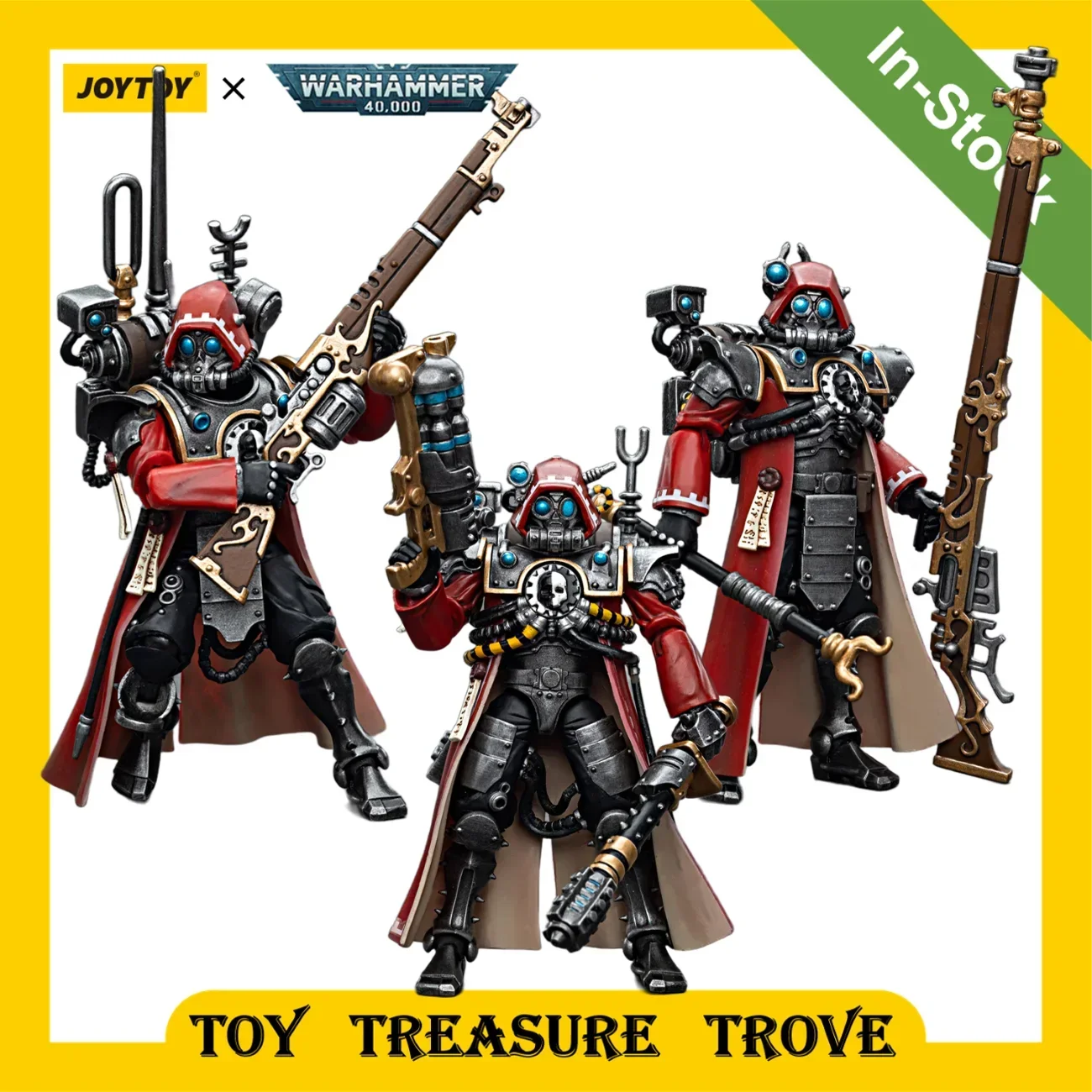 [IN STOCK] JOYTOY Warhammer 40k 1/18 Action Figure Adeptus Mechanicus Skitarii Anime Figures