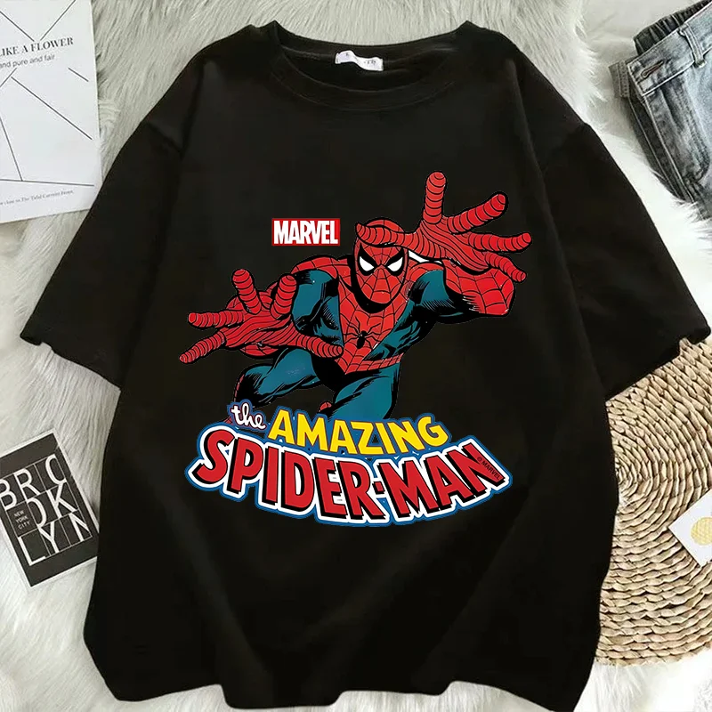 Spidermans Men Clothing Women Marvels T-shirts Comfortable Cool Movie Character Motifs Printing Clothes Birthday Party Gifts