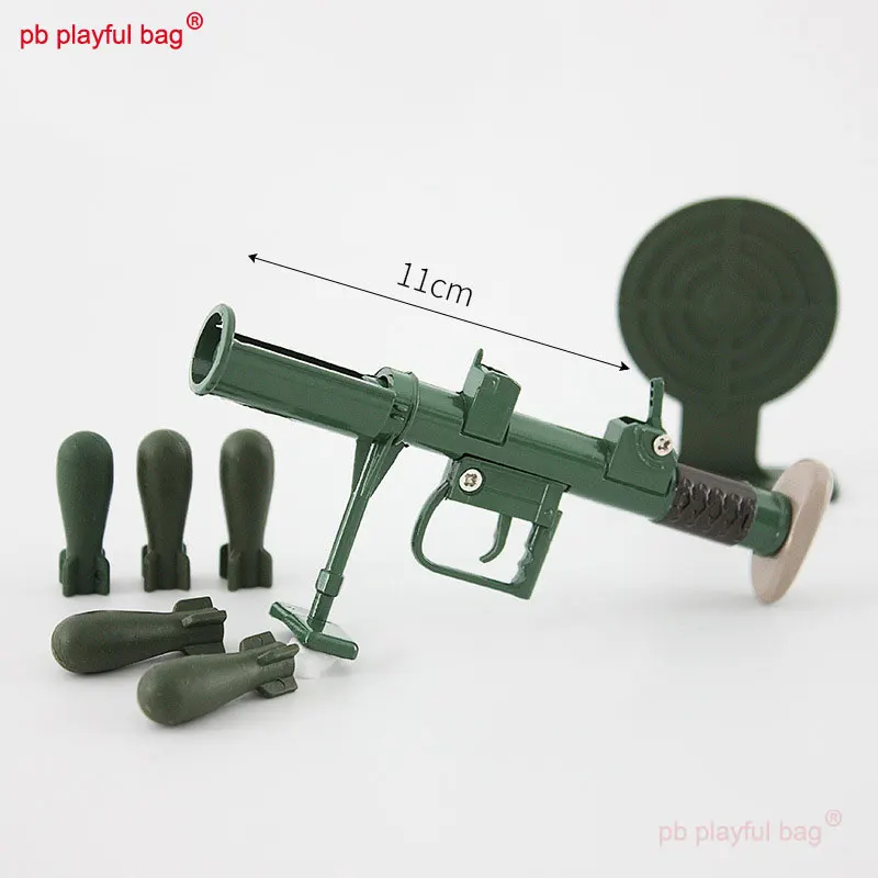 Children's Toys 11cm mini Rocket launcher Mortar Metal Military Sand table model ornaments Creative gifts outdoor sport QG410