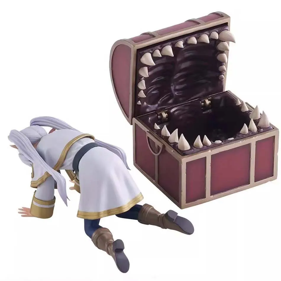 SEGA Luminasta Frieren: Beyond Journey's End 8 cm Frieren Cartoon Kawaii Model Collection Doll Toy para niñas, originale genuino