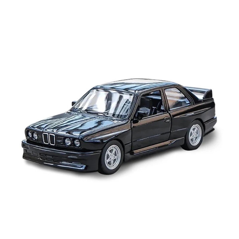 BMWSM3-Coche de juguete de aleación para niños, vehículo de Metal fundido a presión, auténtico, exquisito Interior, tirar hacia atrás, 2 puertas