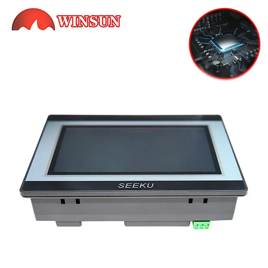 7-calowy sterownik HMI All In One WS7040 z panelem zintegrowanym PLC 0-10V 4-20MA Analogowy MODBUS 2CH PT100 Typ K opcjonalnie — zdjęcie 5