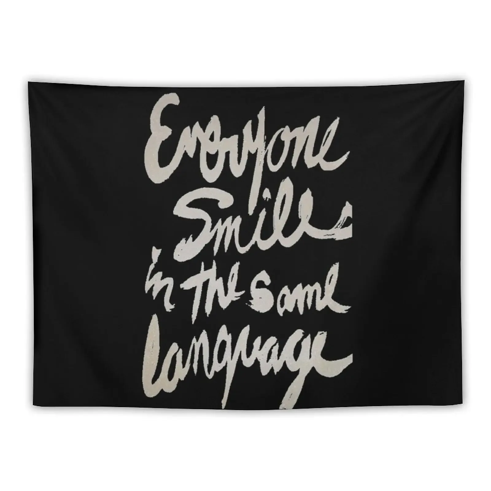 

Everyone Smiles in the same language Tapestry Anime Decor House Decorations Tapestry