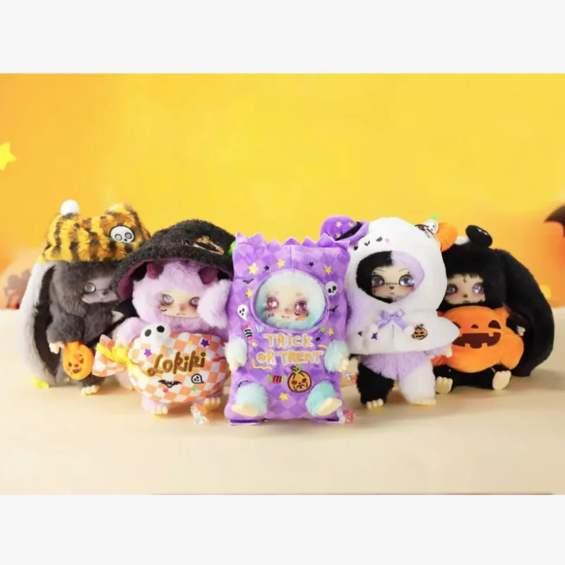 2025new Lokiki Let'S Play Pranks Together Series Trendy Blind Box Toys Kawaii Doll Collectible Pendant Decoration Halloween Gift
