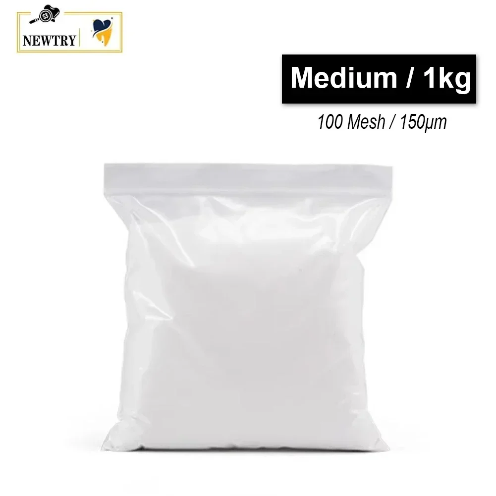 80/100/120 Mesh Dental Sandblasting Powder Aluminum Oxide 1KG Dentistry Denture Base Air Flow Polishing Coarse Alumina Abrasive