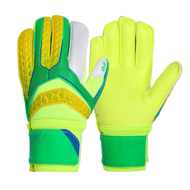 

Goalie Gloves Soccer Anti-Slip Football Goalkeeper Gloves Latex Goalkeeper Gloves With Strong Grips Palms Keeper Gloves For Kids