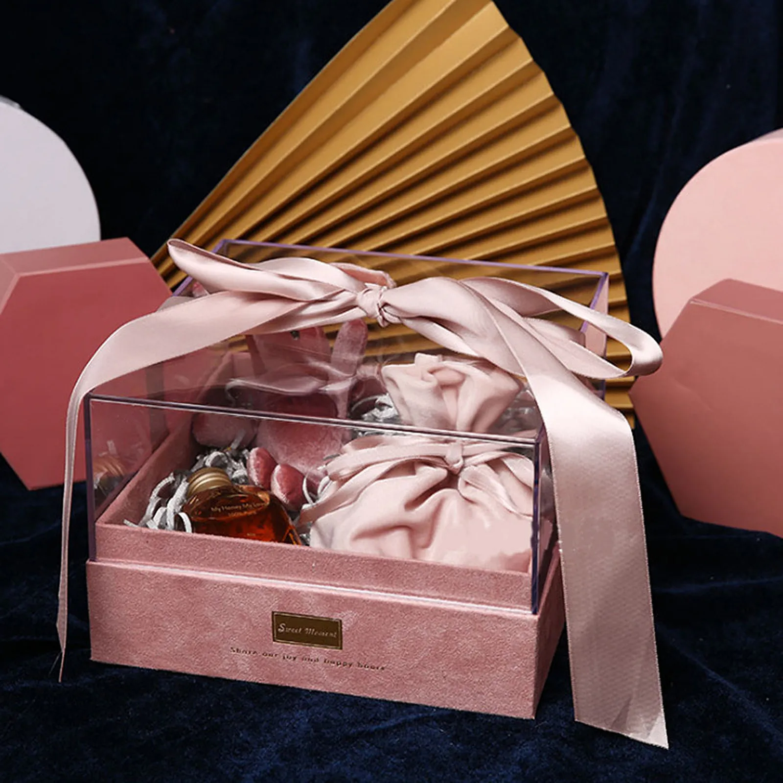 

1Pcs Acrylic Gift Box Premium Quality Large-Capacity Wedding Candy Case Decorative Packing Box for Party Birthday Gift Storage