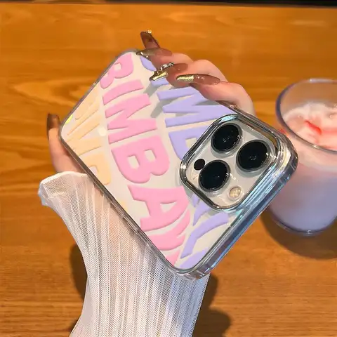 INS Spain Popular Letter Phone Case For Iphone 16Pro 15 11 12 14 Pro Max Mini 6 6s 7 8 Plus X XR XS SE2020 Transparent Cover