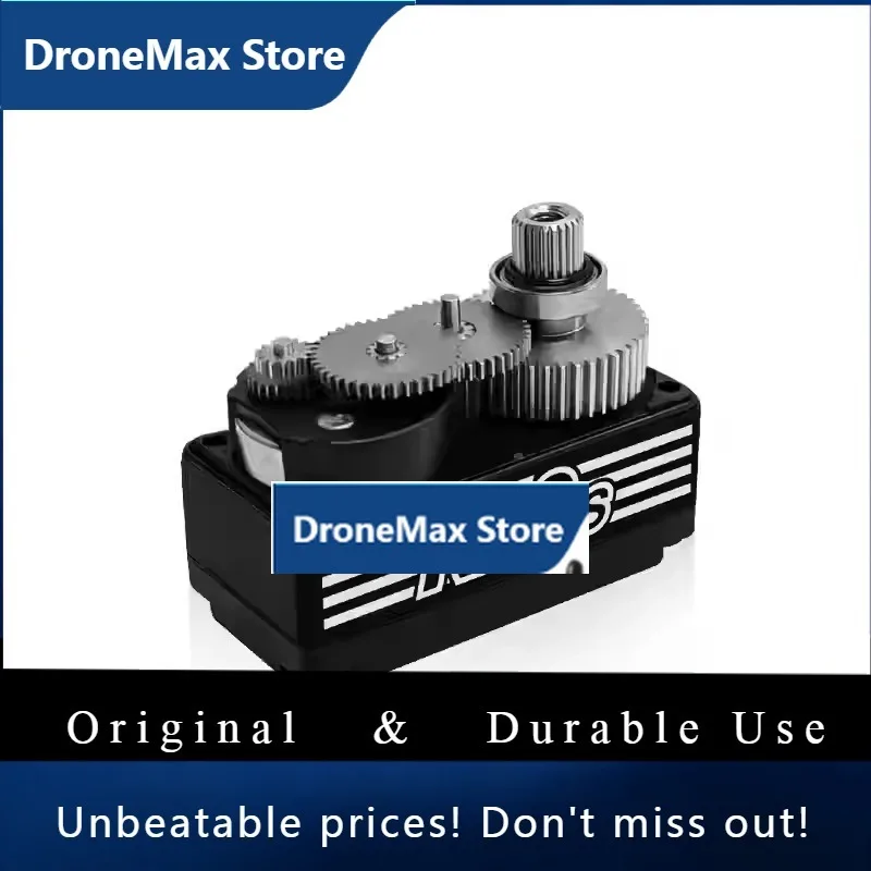 DroMaPowerHD R12S 1/10 Drift Car Servo Metal Gear High Performance 25T Short Body Servo Motor 4.8V-8.4V 12.0KG Torque