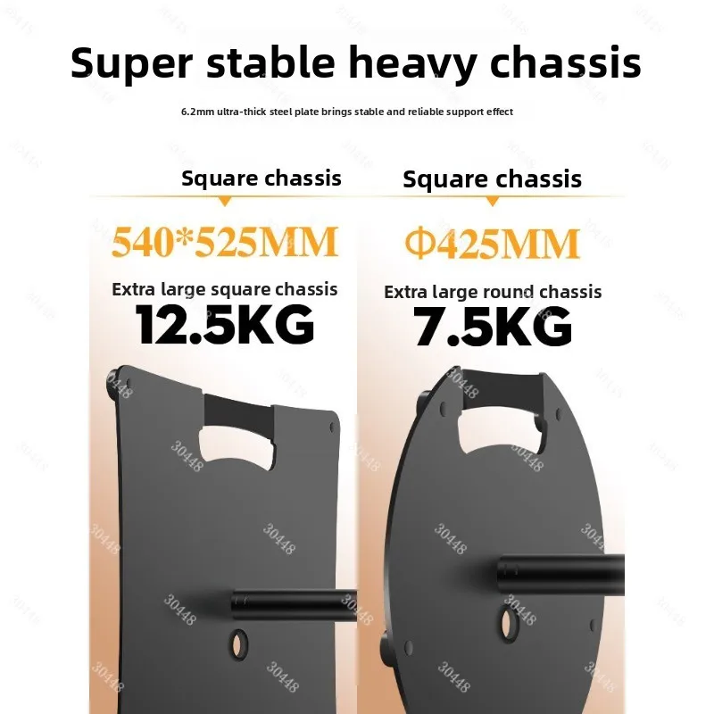 Large Chassis Speaker Stand Floor-standing Audio Stand Small Light Adjustable Metal Tripod Rack with Bag