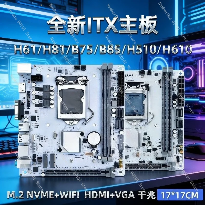 Mini PC Barebone System Motherboard CPU Combo Desktop Computer Small Form Factor HTPC Office Home Theater Support DDR4 M.2 HDMI