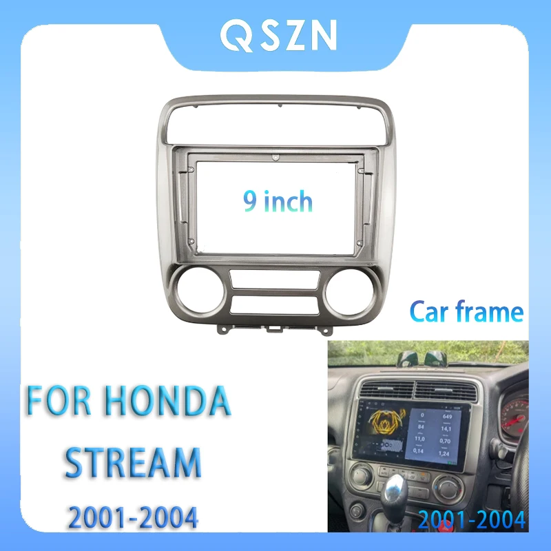 

FOR Honda Stream 2001-2004 9 Inch Car Radio Fascia Android MP5 Player Panel Casing Frame 2Din Head Unit Stereo Dash Cover