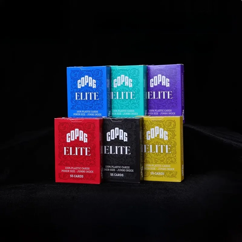Professional Copag Texas Holdem Poker WSOP Competition WPT Elite Series PVC Plastic Waterproof Large Print Frosted Playing Cards