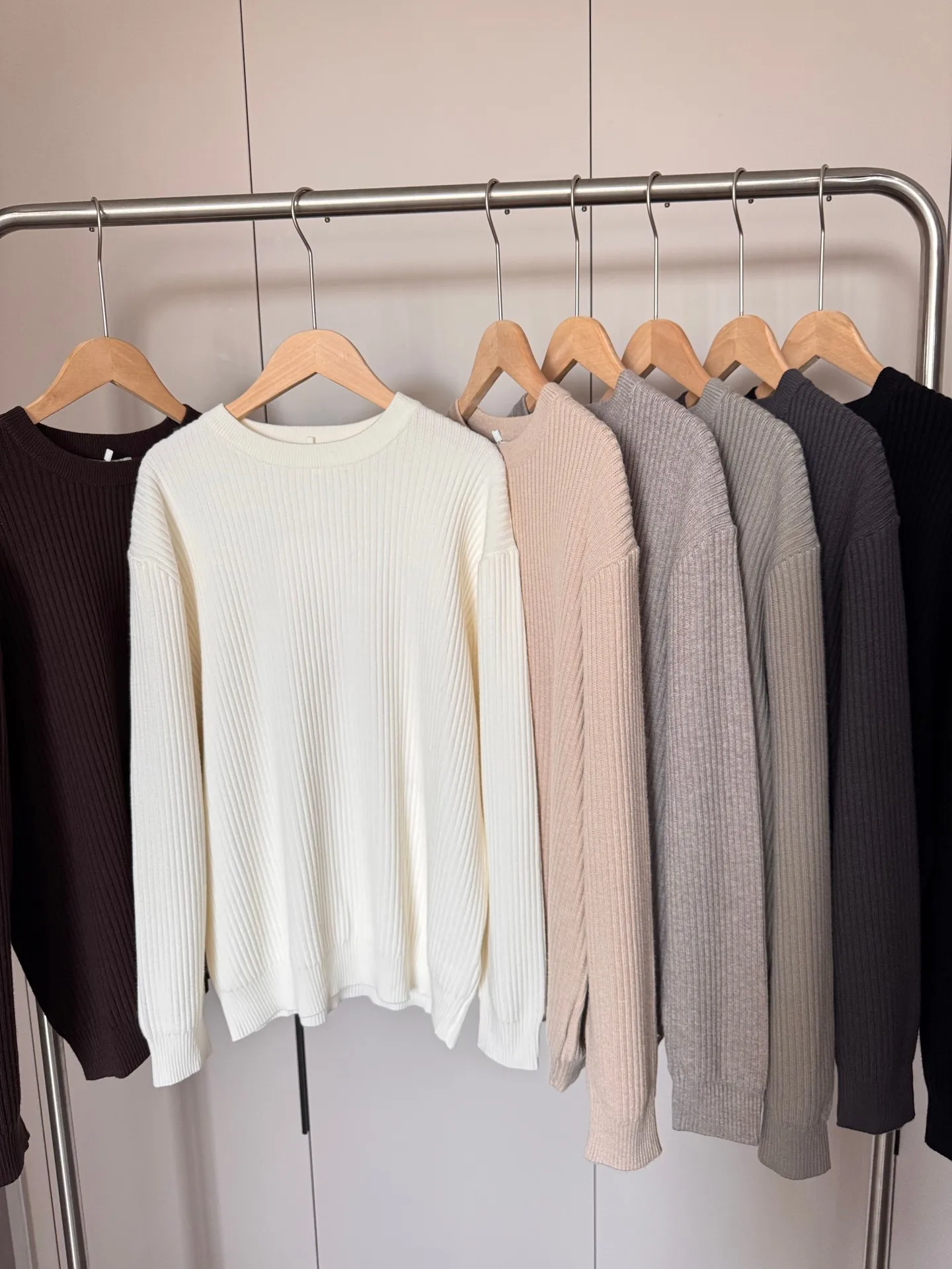 

Heavyweight Color mat Men's round Ne Knitwear 0G Versatile Inner Wear Base irt Casual Loose Fit Autumn Winter