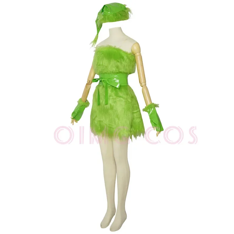 

The Grinch Cosplay Costume Adult Carnival Uniform Halloween Party Anime Costumes Masquerade Women Game